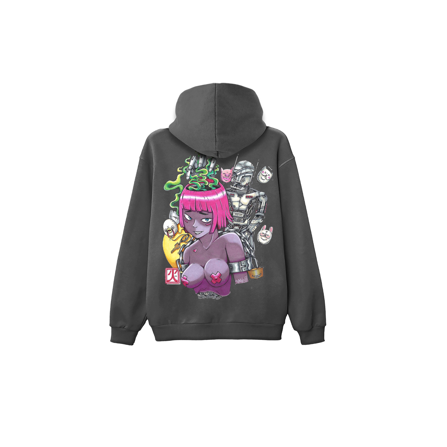 BLACK ANIME HOODIE