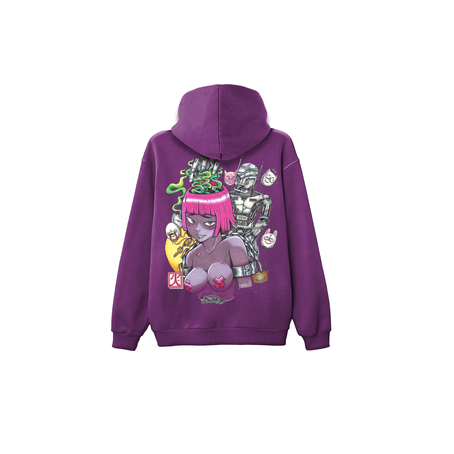 PURPLE ANIME HOODIE
