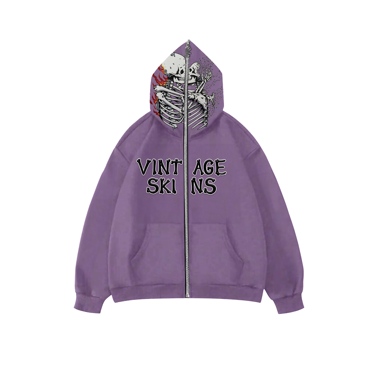 MAUVE TILL DEATH ZIP-UP