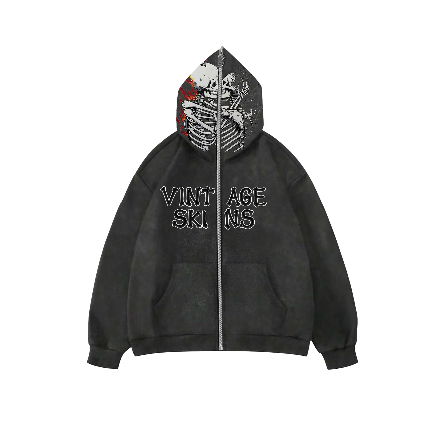 ACID WASH TILL DEATH ZIP-UP
