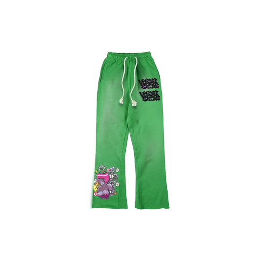 GREEN ANIME SWEATS