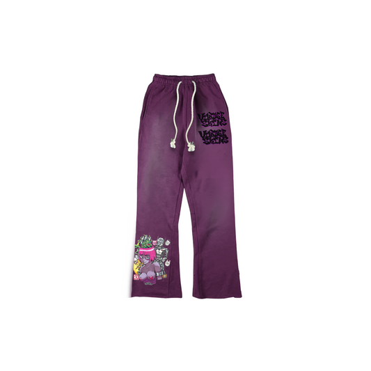 PURPLE ANIME SWEATS