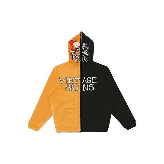 (KIDS) TILL DEATH ZIP-UP BLK/YELLOW