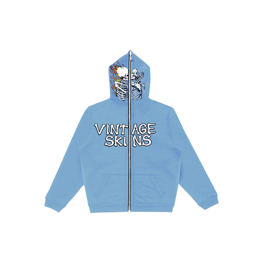 (KIDS) TILL DEATH ZIP-UP BABY BLUE