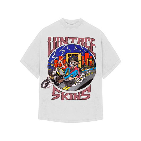 WHITE/PINK BRIDGE TEE