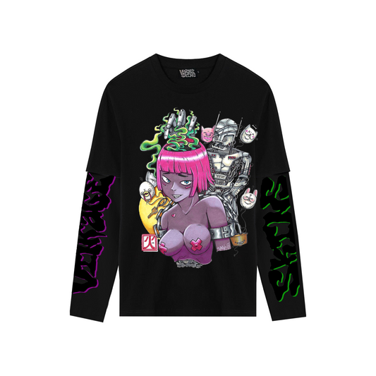 BLACK ANIME LONG SLEEVE